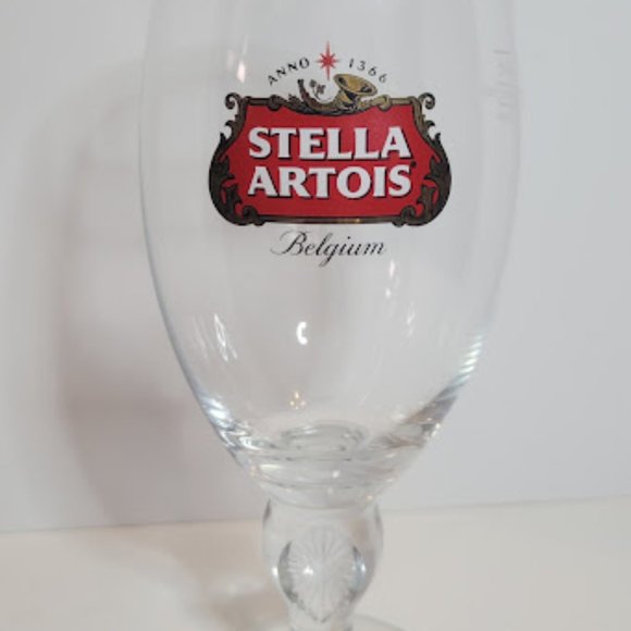 STELLA ARTOIS ORIGINAL GLASS CHALICE GOLD RIM 40cl - Picture 3 of 6